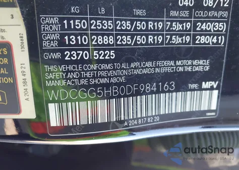 2013 Mercedes-Benz Glk 350 z USA, uszkodzony, nr VIN WDCGG5HB0DF984163